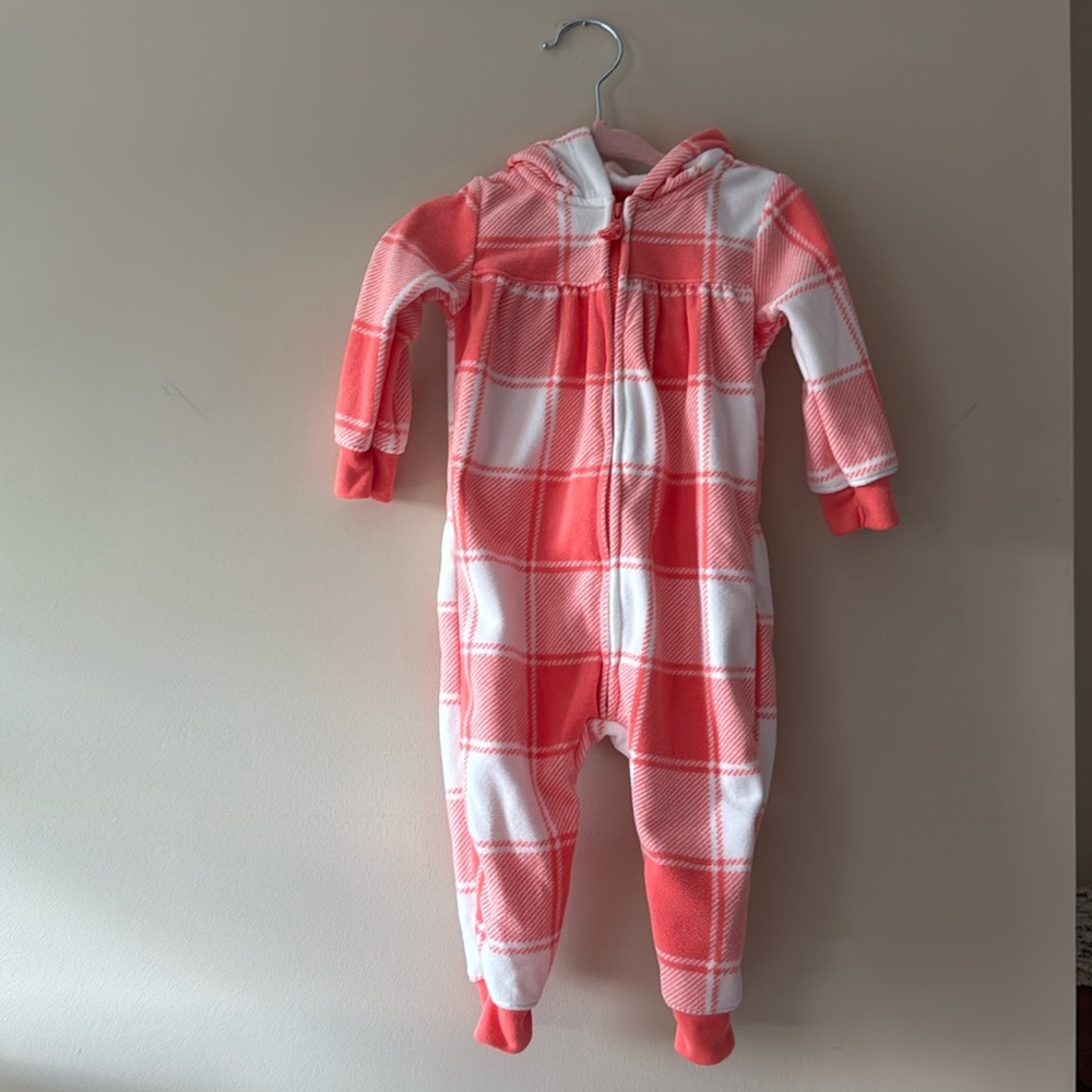 CARTER’S Plaid Hooded Onesie